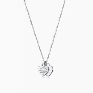 Return to Tiffany Double Heart Tag Pendant Necklace - Mini